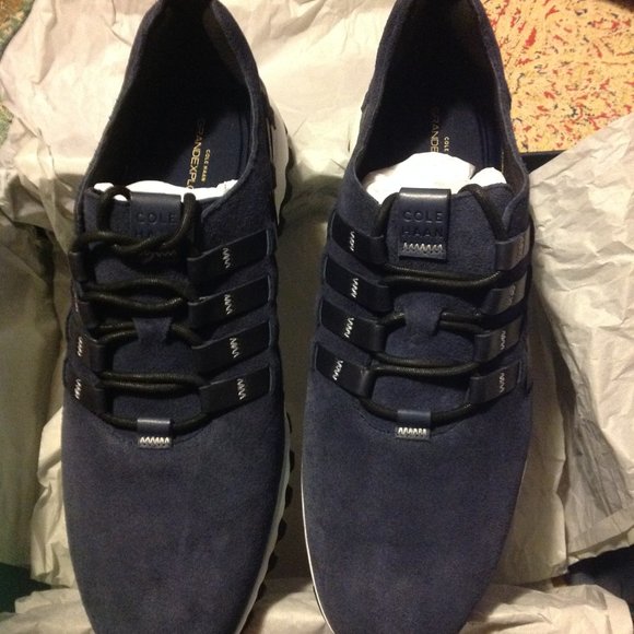 Cole Haan Men\'s GrandEvolution All-Terrain Navy Nubuck Oxfords 11.5M -New in Box main image 5
